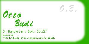 otto budi business card